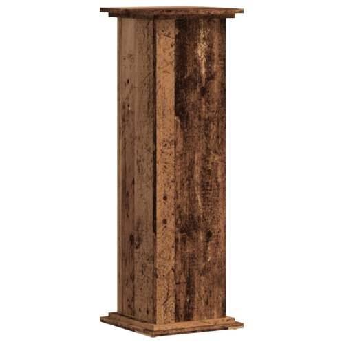 Stalak za biljke boja starog drva 33 x 33 x 100 cm drveni - Staro drvo 33 x 33 x 100 cm 1 Cijena