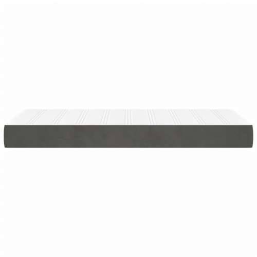 Madrac s oprugama tamnosivi 140x210x20 cm baršunasti - Tamno siva 140 x 210 cm 1 Cijena