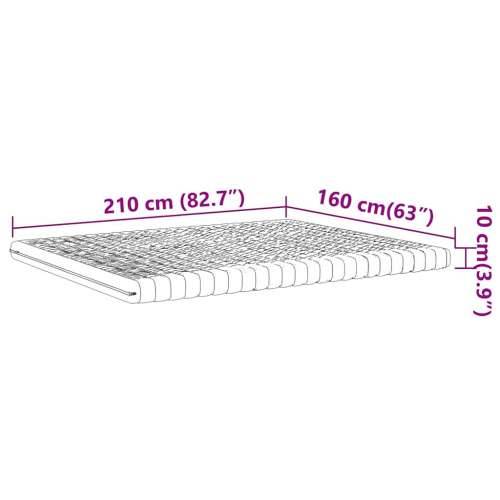 Madrac od pjene bijeli 160x210 cm 7 zona tvrdoća 20 ILD - 160 x 210 cm 1 Cijena