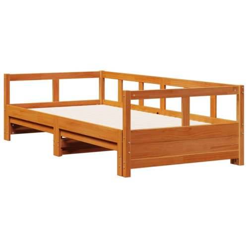 Dnevni krevet bez madraca voštano smeđi 80 x 200 cm od borovine - Voštano smeđa 80 x 200 cm Ne Cijena