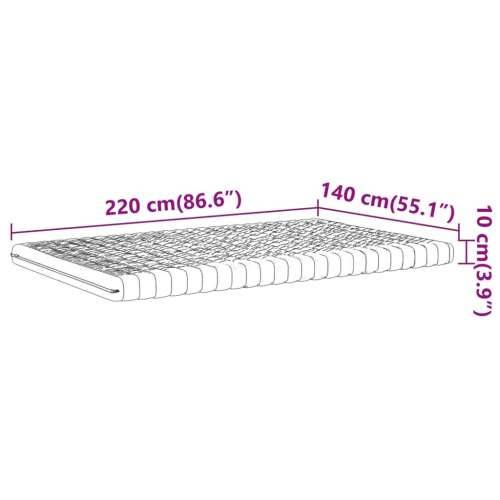 Madrac od pjene bijeli 140x220 cm 7 zona tvrdoća 20 ILD - 140 x 220 cm 1 Cijena