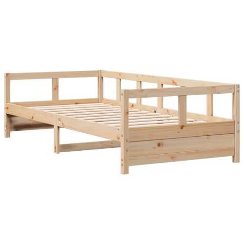 Dnevni krevet prirodne boje 80 x 200 cm od masivne borovine - Prirodna 80 x 200 cm Ne Cijena