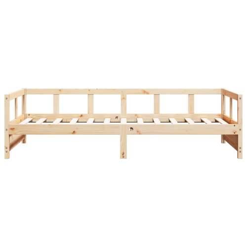 Dnevni krevet prirodne boje 80 x 200 cm od masivne borovine - Prirodna 80 x 200 cm Ne Cijena