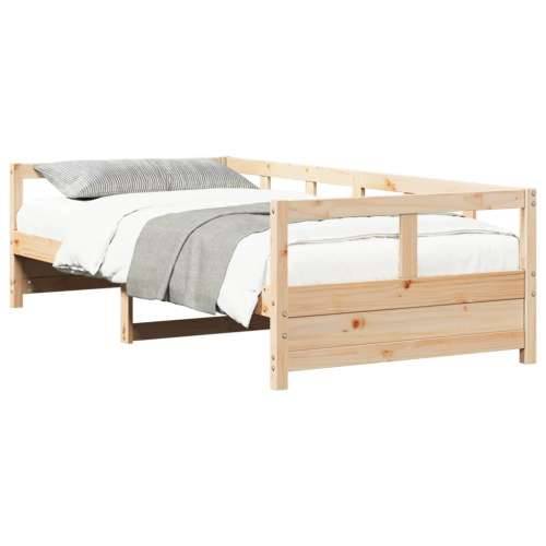 Dnevni krevet prirodni 90 x 190 cm od masivne borovine Prirodna 90 x 190 cm Ne Cijena