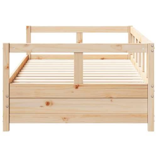 Dnevni krevet prirodni 90 x 190 cm od masivne borovine Prirodna 90 x 190 cm Ne Cijena