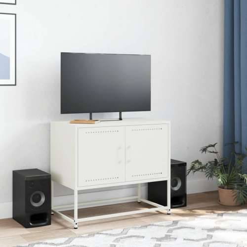 TV ormarić crni 68,5 x 39 x 60,5 cm bijeli - Bijela 1 Cijena