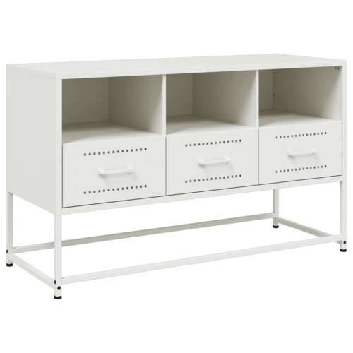 TV ormarić bijeli 100,5 x 39 x 60,5 cm čelični Bijela 1 Cijena