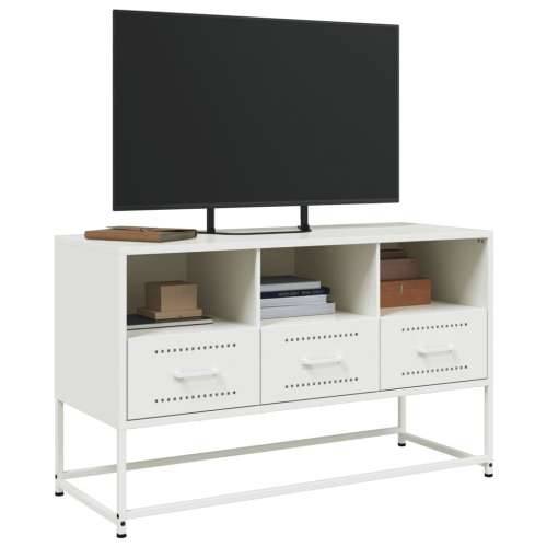 TV ormarić bijeli 100,5 x 39 x 60,5 cm čelični Bijela 1 Cijena