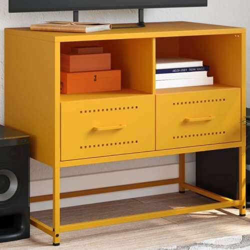 TV ormarić boja senfa 68x39x60,5 cm čelični - Žuta 1 Cijena