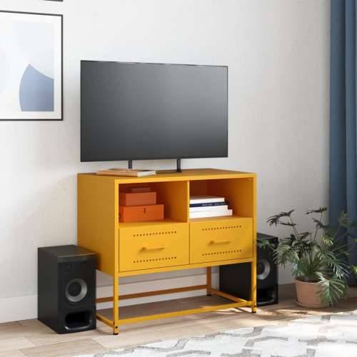 TV ormarić boja senfa 68x39x60,5 cm čelični - Žuta 1 Cijena