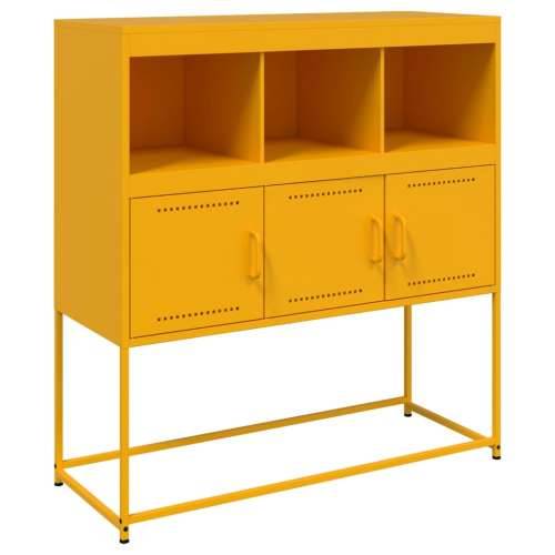 Komoda boja senfa 100,5x39x107 cm čelični - Žuta 1 Cijena
