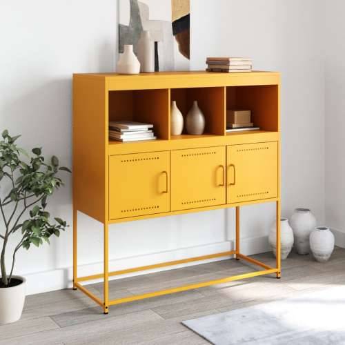 Komoda boja senfa 100,5x39x107 cm čelični - Žuta 1 Cijena