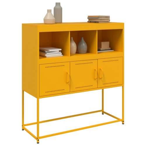 Komoda boja senfa 100,5x39x107 cm čelični - Žuta 1 Cijena