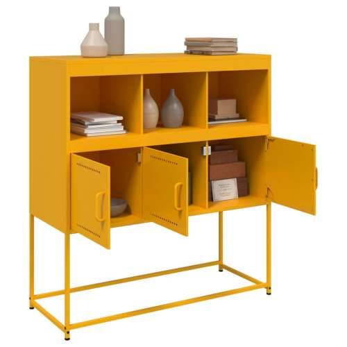Komoda boja senfa 100,5x39x107 cm čelični - Žuta 1 Cijena