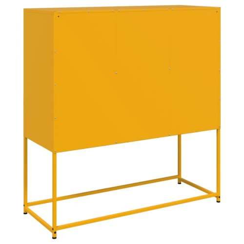 Komoda boja senfa 100,5x39x107 cm čelični - Žuta 1 Cijena