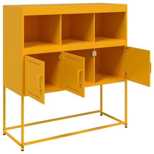 Komoda boja senfa 100,5x39x107 cm čelični - Žuta 1 Cijena