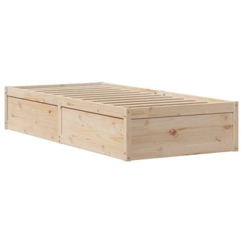 Okvir kreveta s uzglavljem 90 x 190 cm od borovine - Prirodna 90 x 190 cm Cijena