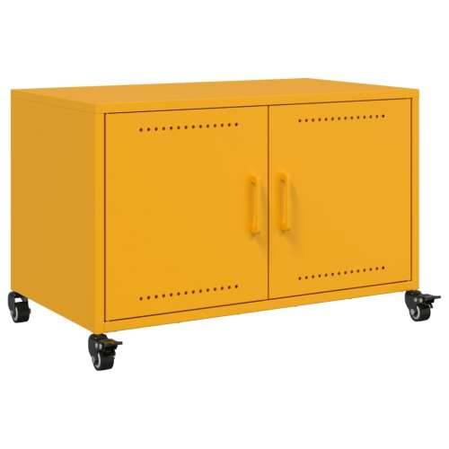 TV ormarić boja senfa 68 x 39 x 43,5 cm čelični - Žuta 1 Cijena