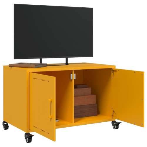 TV ormarić boja senfa 68 x 39 x 43,5 cm čelični - Žuta 1 Cijena