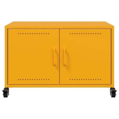 TV ormarić boja senfa 68 x 39 x 43,5 cm čelični - Žuta 1 Cijena