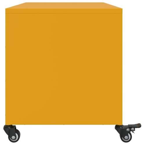TV ormarić boja senfa 68 x 39 x 43,5 cm čelični - Žuta 1 Cijena