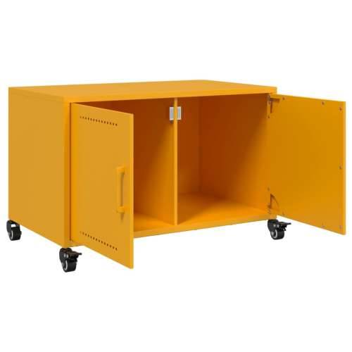 TV ormarić boja senfa 68 x 39 x 43,5 cm čelični - Žuta 1 Cijena