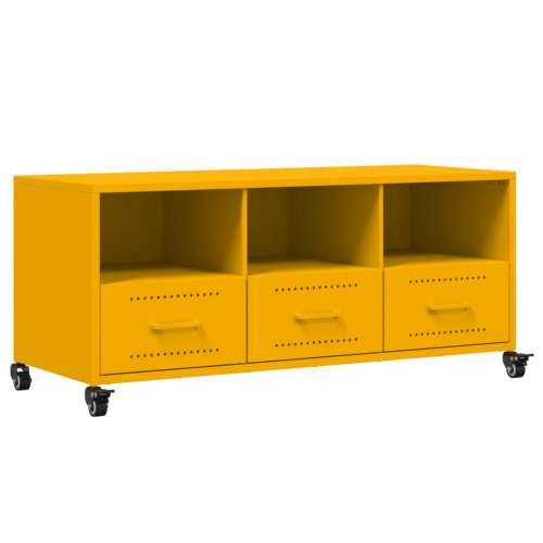 TV ormarić boja senfa 100,5x39x43,5 cm čelični - Žuta 1 Cijena