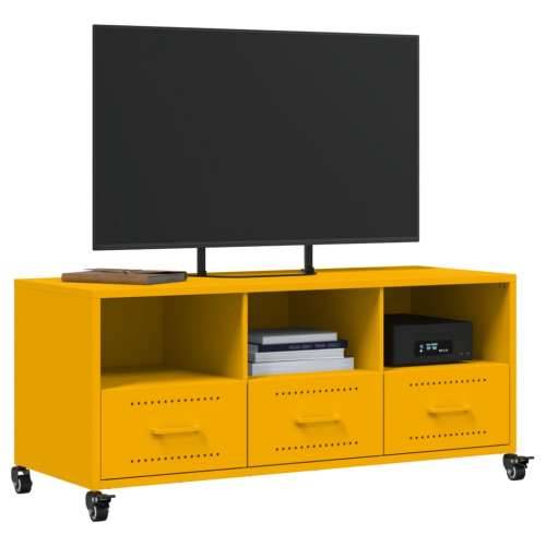 TV ormarić boja senfa 100,5x39x43,5 cm čelični - Žuta 1 Cijena