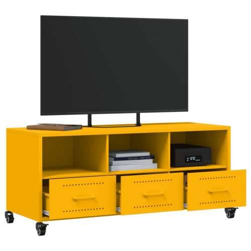 TV ormarić boja senfa 100,5x39x43,5 cm čelični - Žuta 1 Cijena