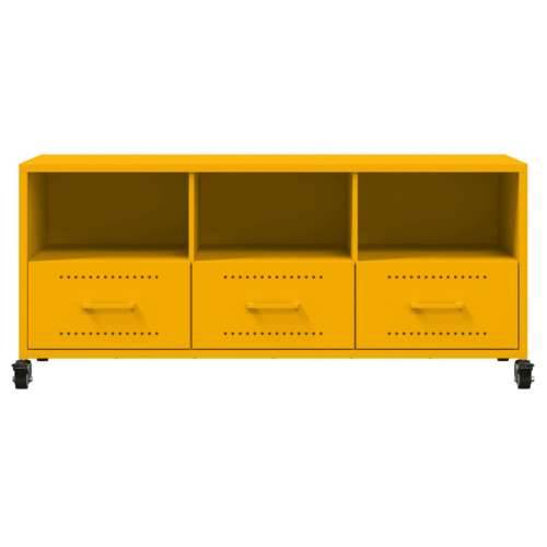 TV ormarić boja senfa 100,5x39x43,5 cm čelični - Žuta 1 Cijena