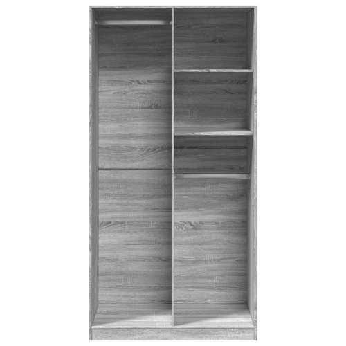Ormar boja hrasta sonome 100x50x200 cm od konstruiranog drva - Sivi hrast sonoma 100 x 50 x 200 cm 1 2 police Cijena