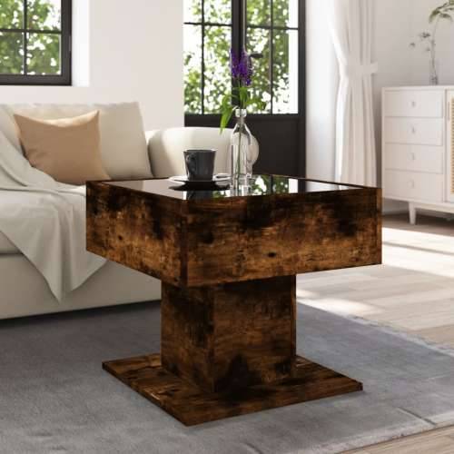 Stolić za kavu LED boja hrasta 50x50x45 cm konstruirano drvo Dimljeni hrast 1 50 cm Cijena