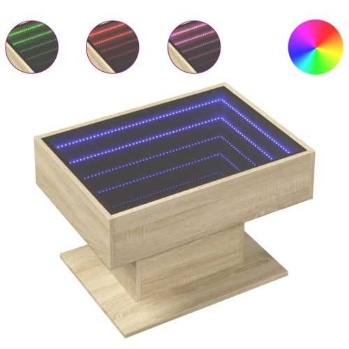 Stolić za kavu LED boja hrasta 70x50x45 cm konstruirano drvo sonoma hrast 1 70 cm Cijena
