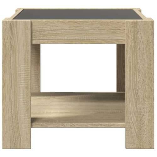 Stolić za kavu LED boja hrasta 53x53x45 cm konstruirano drvo sonoma hrast 1 53 cm Cijena