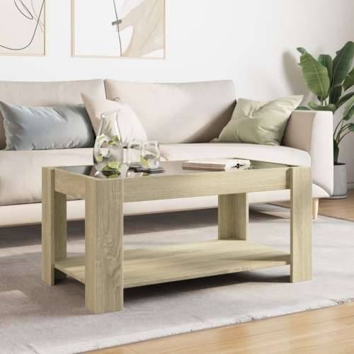 Stolić za kavu LED boja hrasta 93x53x45 cm konstruirano drvo sonoma hrast 1 93 cm Cijena