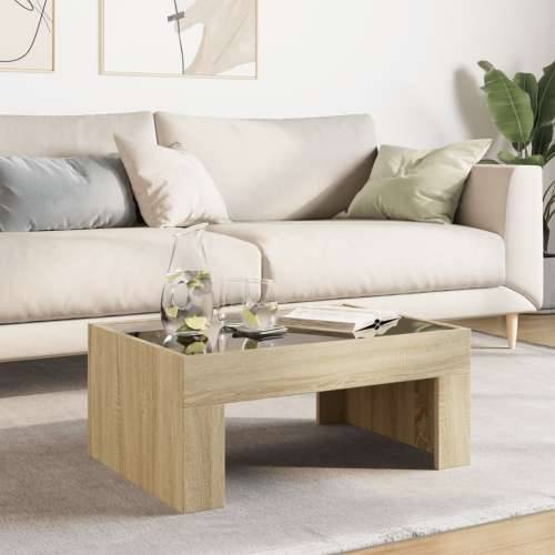 Stolić s beskonačnim LED svjetlima boja hrasta 70x50x30 cm - sonoma hrast 1 70 cm 50 cm Cijena