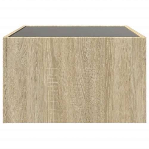 Stolić s beskonačnim LED svjetlima boja hrasta 70x50x30 cm - sonoma hrast 1 70 cm 50 cm Cijena