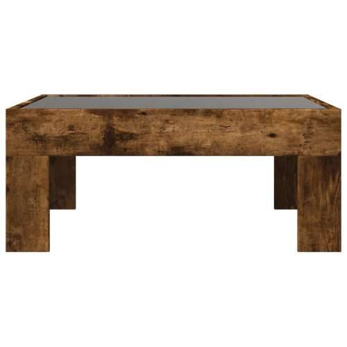 Stolić s beskonačnim LED svjetlima boja hrasta 70x50x30 cm - Dimljeni hrast 1 70 cm 50 cm Cijena
