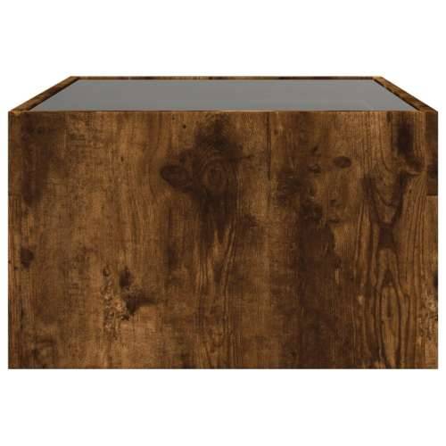 Stolić s beskonačnim LED svjetlima boja hrasta 70x50x30 cm - Dimljeni hrast 1 70 cm 50 cm Cijena