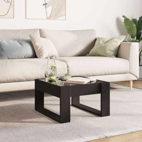 Stolić za kavu s beskonačnim LED svjetlima crni 50x53x30 cm - Crna 1 50 cm Cijena