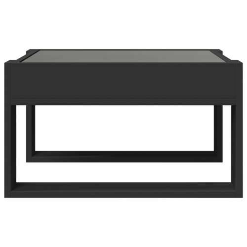 Stolić za kavu s beskonačnim LED svjetlima crni 50x53x30 cm - Crna 1 50 cm Cijena