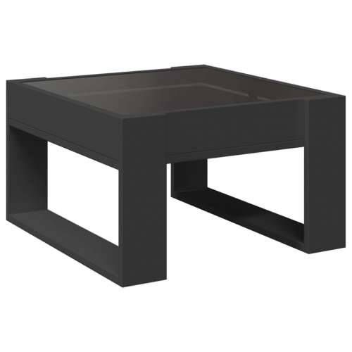 Stolić za kavu s beskonačnim LED svjetlima crni 50x53x30 cm - Crna 1 50 cm Cijena