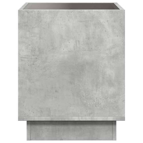 Stolić s beskonačnim LED siva boja betona 40x40x50 cm - Beton siva 1 40 cm Cijena