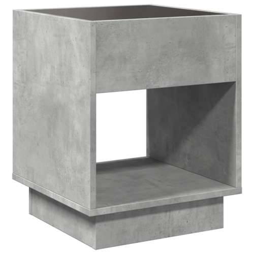 Stolić s beskonačnim LED siva boja betona 40x40x50 cm - Beton siva 1 40 cm Cijena