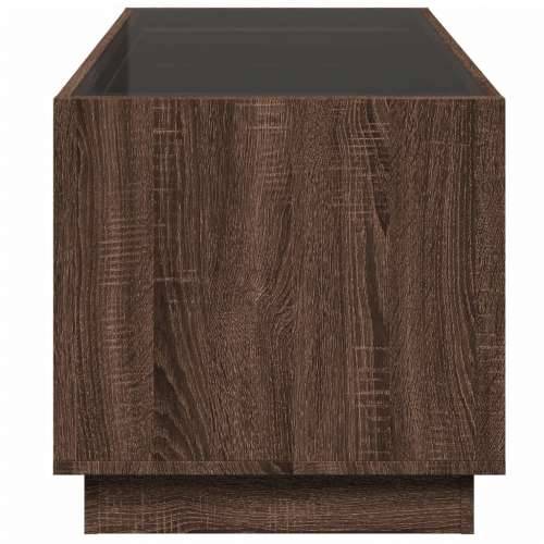 Stolić s beskonačnim LED svjetlima boja hrasta 70x50x50 cm - Smeđi hrast 1 70 cm Cijena