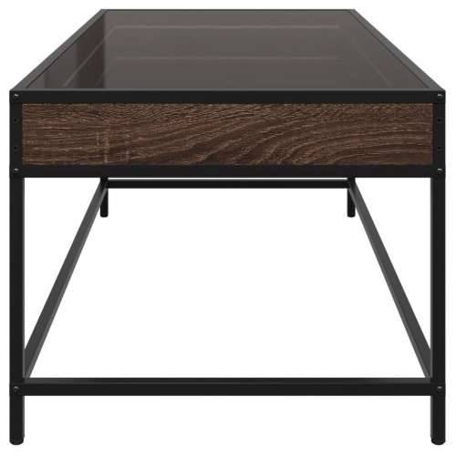 Stolić s beskonačnim LED svjetlima boja hrasta 90x50x41 cm - Smeđi hrast 90 x 50 x 41 cm 1 Cijena