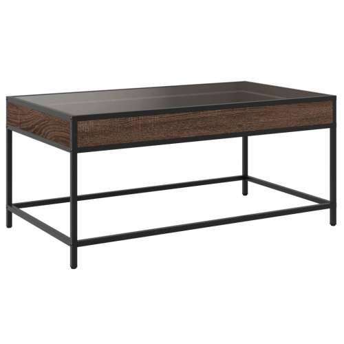 Stolić s beskonačnim LED svjetlima boja hrasta 90x50x41 cm - Smeđi hrast 90 x 50 x 41 cm 1 Cijena