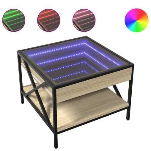 Stolić s beskonačnim LED svjetlima boja hrasta 50x50x38 cm - sonoma hrast 50 x 50 x 38 cm 1 Cijena