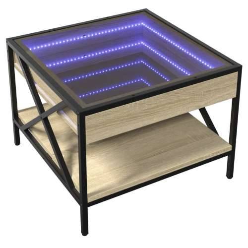 Stolić s beskonačnim LED svjetlima boja hrasta 50x50x38 cm - sonoma hrast 50 x 50 x 38 cm 1 Cijena