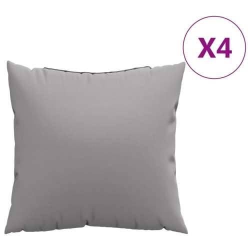 Jastuci za sofu 4 kom sivi 50 x 50 cm od tkanine - Siva 50 x 50 cm 4 Cijena